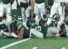 Josh Adams muscles through Eagles, stretches for game-tying run