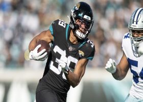 Agnew takes end-around pitch for speedy 18-yard gain into red zone
