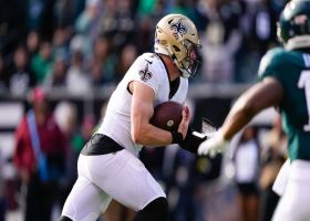 Hill caps off Saints nearly nine-minute opening drive with goal-line score