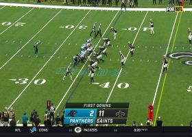 Sam Darnold is forced to roam the globe to make 3-yard scramble out of nothing