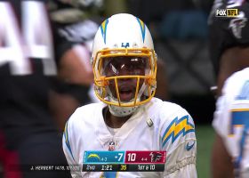 Herbert's 23-yard bullet pass to Carter could fit into a keyhole
