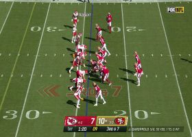 Garoppolo dots Aiyuk on crossing route for 21-yard catch