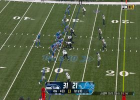 Sam LaPorta hauls in 23-yard pass between two defenders