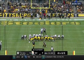Calais Campbell blocks Boswell's 40-yard FG attempt