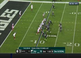 Nick McCloud's first NFL sack goes for 11-yard loss vs. Hurts