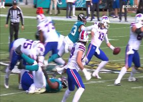 Taven Bryan swings down Josh Allen for powerful sack