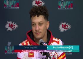 Patrick Mahomes: 'I don't think I could've been a DB because I don't like tackling people'
