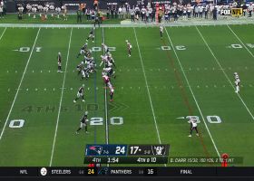Carr, Hollins link up for 12-yard gain on fourth-and-10