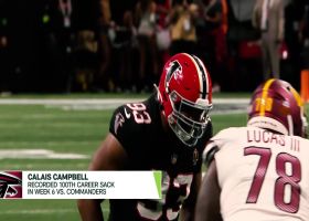 Numbers behind Calais Campbell's 100th career sack | Next Gen Stats