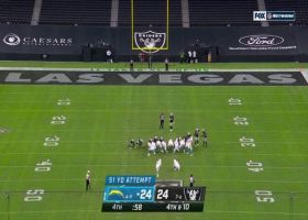 Badgley's 51-yard FG try misses wide left for second time in the quarter