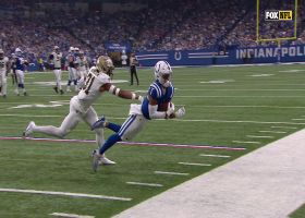 Josh Downs makes spectacular sideline grab for first down
