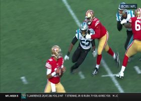 Brian Burns overwhelms 49ers' backup LT for third-down sack