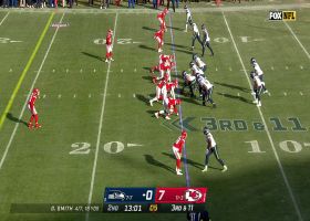 George Karlaftis gets sack No. 4.5 of his rookie season on third down vs. Smith