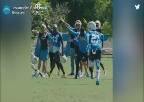 J.C. Jackson turns tipped-ball INT into pick-six at Bolts camp
