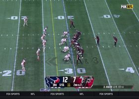 Texans apply double-hit-stick tackle on Bijan Robinson short of first-down marker