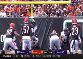 Gus Edwards infiltrates Bengals' secondary for 20-yard gain