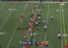 Burrow's 19-yard completion to Hurst gets Bengals inside 1-yard line