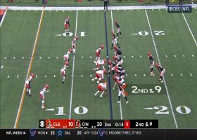 Denzel Ward's helmet comes off after hit-stick PBU vs. Chase
