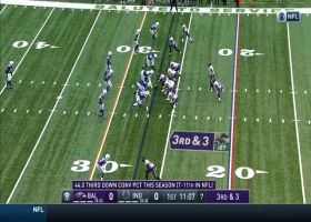Colts defenders swarm Lamar Jackson as he's unable to escape on third down