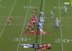 Jordan Mason races 26 yards to pay dirt for RB's first TD of season