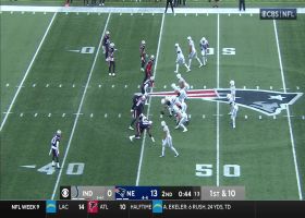 Alec Pierce turns the corner on a 23-yard catch and run