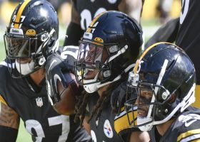 Tip-drill INT! Terrell Edmunds picks off Burrow's deflected pass