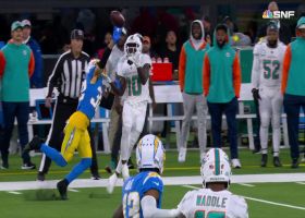 Tagovailoa's game-opening deep ball to Hill batted away by Gilman