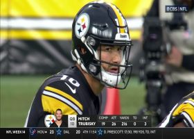 Trubisky launches 37-yard strike to Diontae Johnson down the sideline