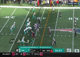 Mostert channels Larry Csonka on tackle-breaking 25-yard catch and run