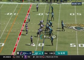 Dan Arnold's leaping grab sets Jag's up just outside the red zone