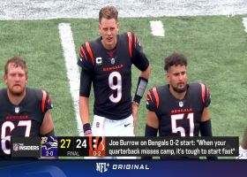 Joe Burrow discusses state of his calf after loss to Ravens