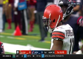 Peoples-Jones gets WIDE open for 27-yard catch and run