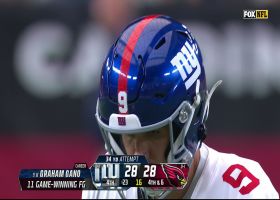 Graham Gano's 34-yard FG gives Giants first lead of game with 0:19 remaining