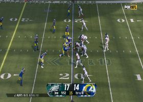 Hurts exploits mismatch with 49-yard dime into Goedert's piggy bank