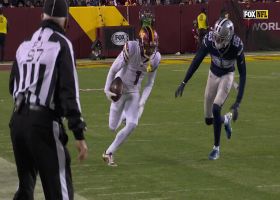 Jahan Dotson turns on the speed for 22-yard sideline catch-and-run