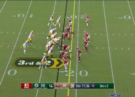 Danny Etling exploits DL-RB mismatch with wheel route lob for 68 yards
