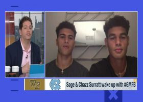 Sage, Chazz Surratt discuss their Wake Forest, UNC sibling rivalry