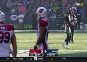 Zaven Collins engulfs Geno Smith on sack