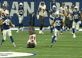 Tyler Johnson gets flipped but holds on for 21-yard gain