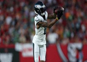 Jalen Hurts finds Devonta Smith for toe-tapping grab