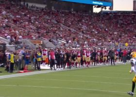 Brock Purdy works progression for third-down TD to Tanner Hudson