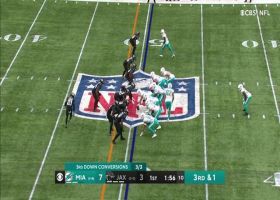 Durham Smythe's diving grab has Tagovailoa hyped