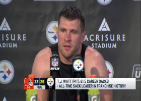 T.J. Watt shares what it means to be Steelers all-time sack leader after Week 2 win vs. Browns