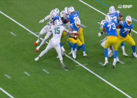 Jaelan Phillips envelops Herbert for red-zone sack before halftime