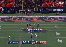 Tyler Bass hits 34-yard FG to cut Bills' deficit to 11 points