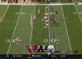 Fred Warner drops gift-wrapped INT throw by Pickett