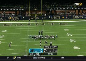 Wil Lutz can't put Saints up two scores on 44-yard FG