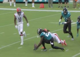 Jaguars scoop up fumble after D'Ernest Johnson coughs up football
