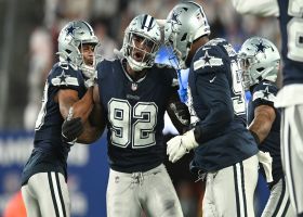 Dorance Armstrong breaks free for Cowboys block of Graham Gano's first FG attempt of evening