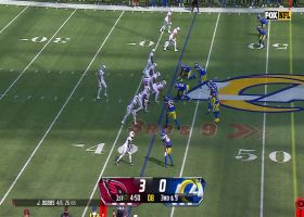Rondale Moore reels in one-handed screen pass to move sticks
